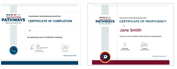 Certificados de Pathways